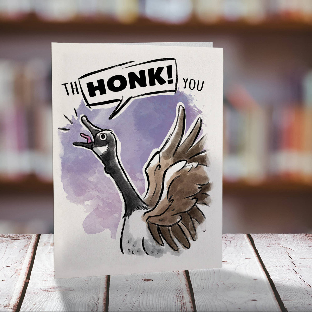 "T-HONK You" Funny Canada Goose Thank You Card for Teachers