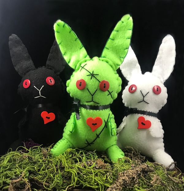 Zombie Bunny (White) Plush