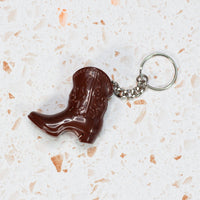 Boot Bottle Opener Keychain- Brown