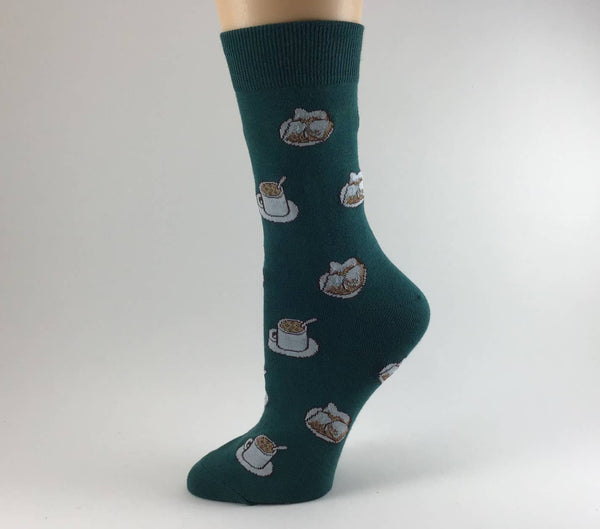 Coffee and Beignet Socks