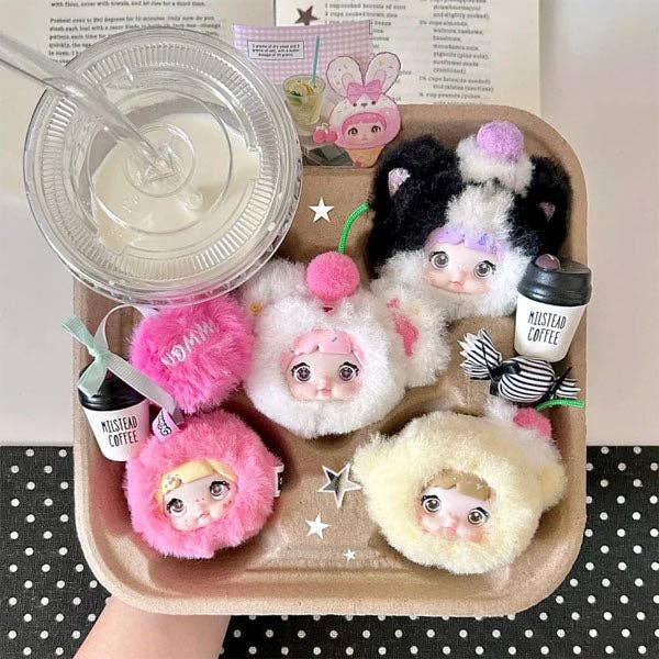 Nommi 100% Sweetness Series Kawaii Plush Doll Keychain Blind Box (1pc)