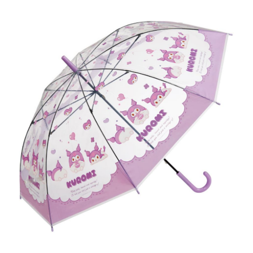 Sanrio Clear Transparent Umbrella- Hello Kitty, Cinnamoroll