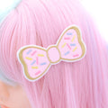 Super Cute Doughnut Bow Hair Clip