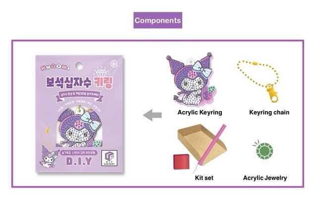 Sanrio 5D Crystal Diamond Paintings Complete Kit / DIY