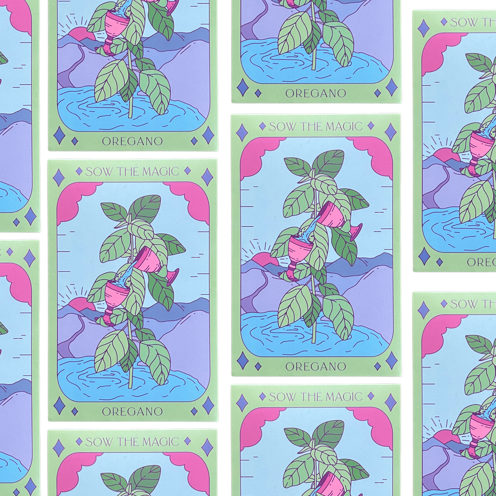 Oregano Tarot Garden + Gift Seed Packet