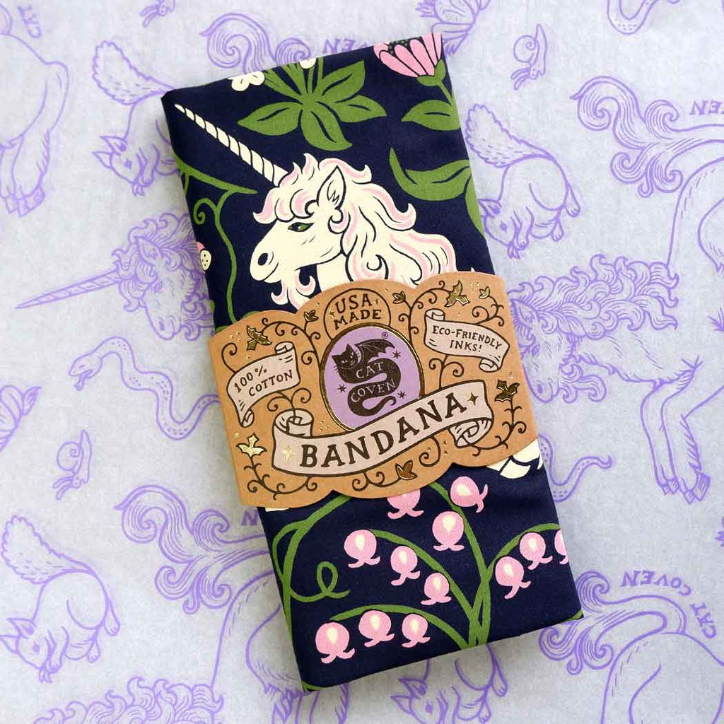 Unicorn Garden - Cotton Bandana