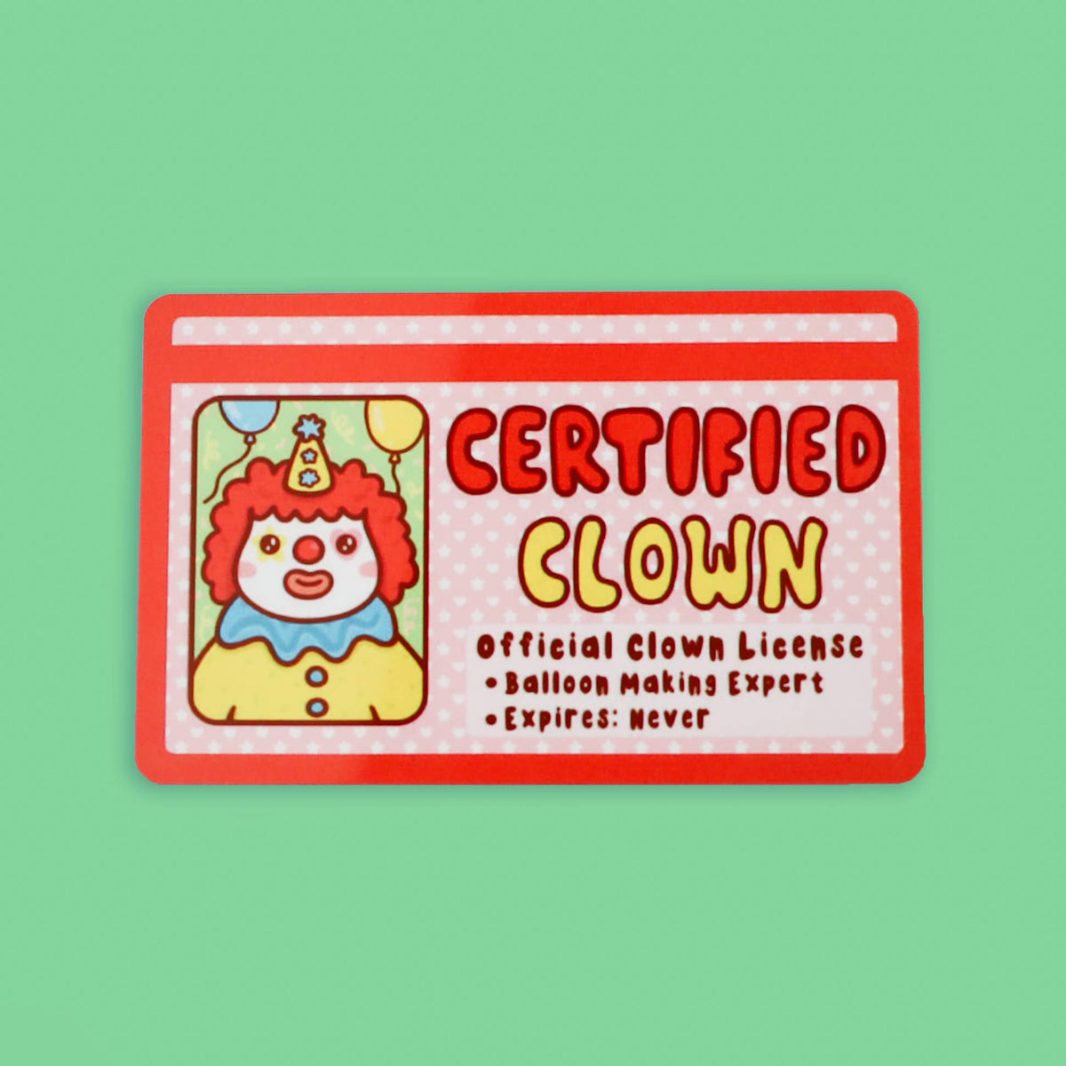 Certified Clown Fake Drivers License