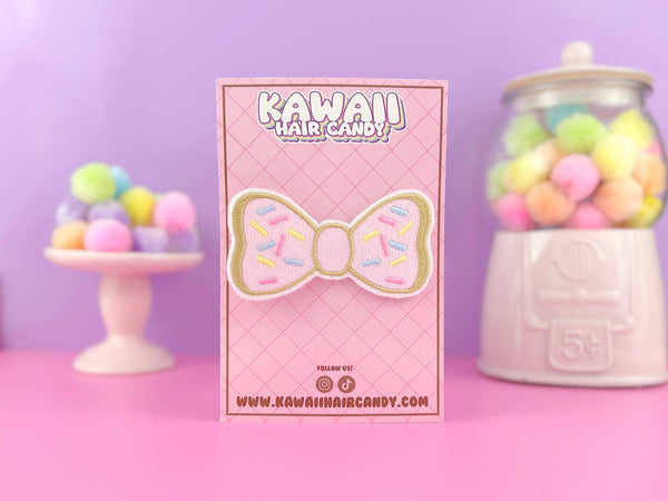 Super Cute Doughnut Bow Hair Clip