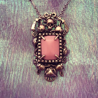 Cornucopia Necklace Tall Pink