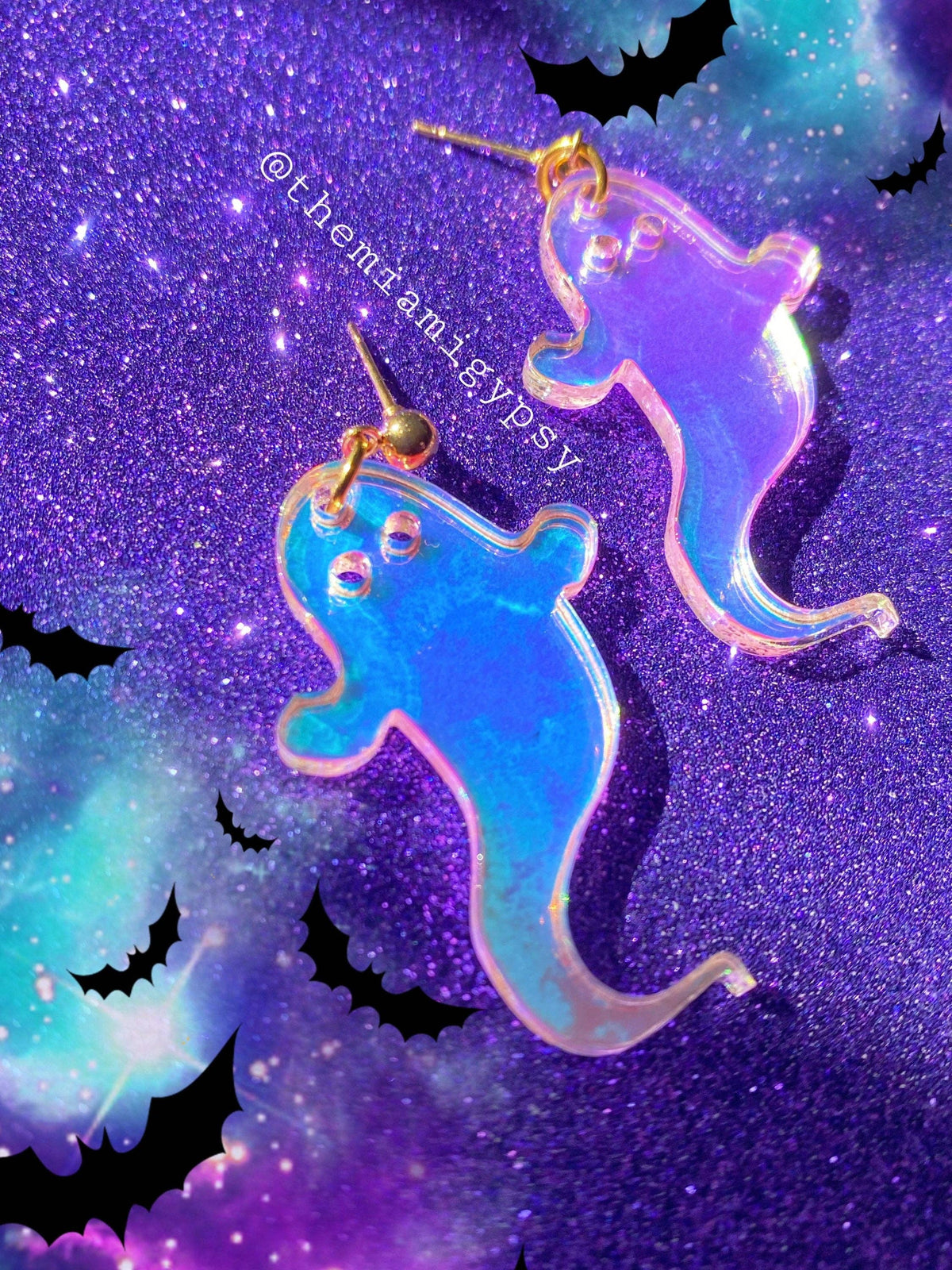 Iridescent Ghostie Earrings