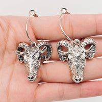 Goat Head Pendant Earrings