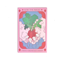 French Breakfast Radish Tarot Garden + Gift Seed Packet