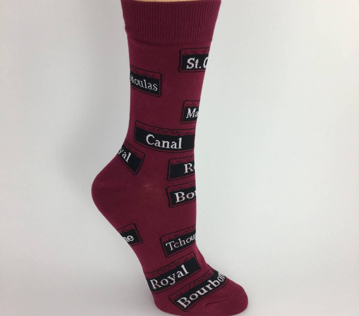 New Orleans Street Sign Socks