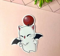 Moggle final fantasy sticker- vinyl sticker mog ffxiv