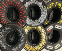 Vegan Felt Hat - XL Brim - Dahlia Burst