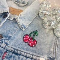 Disco Ball Cherries Patch