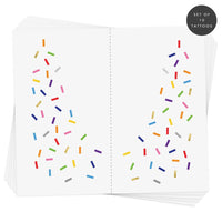 Rainbow Sprinkle Eye Jewel Temporary Tattoo