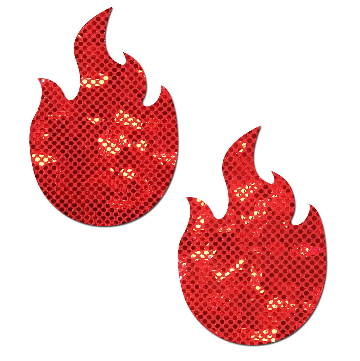 Flame: Disco Red Flames Nipple Pasties by Pastease®