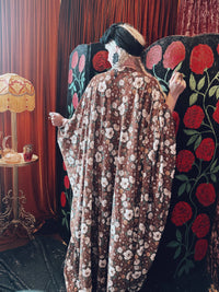 Harvest Meadow Opulent Velvet V-Neck Kaftan Gown