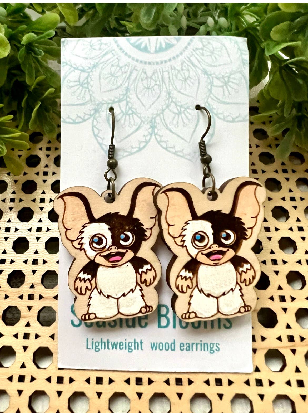 Fun holiday character hand painted maple wood 