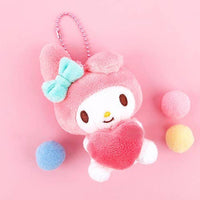 Sanrio Characters with LOVE Hearts Key Ring, Bag Charm 8cm