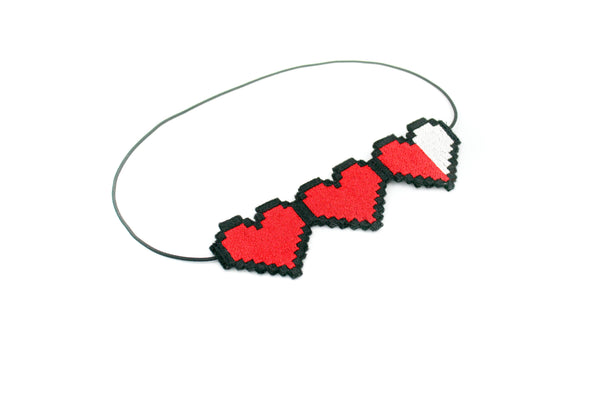 Retro Gamer Life Hearts Headband For Women