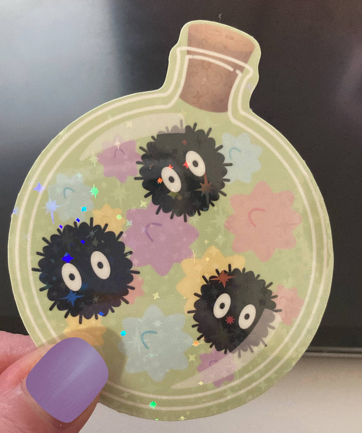 Anime movie inspired Vinyl sticker- soot sprite- potion