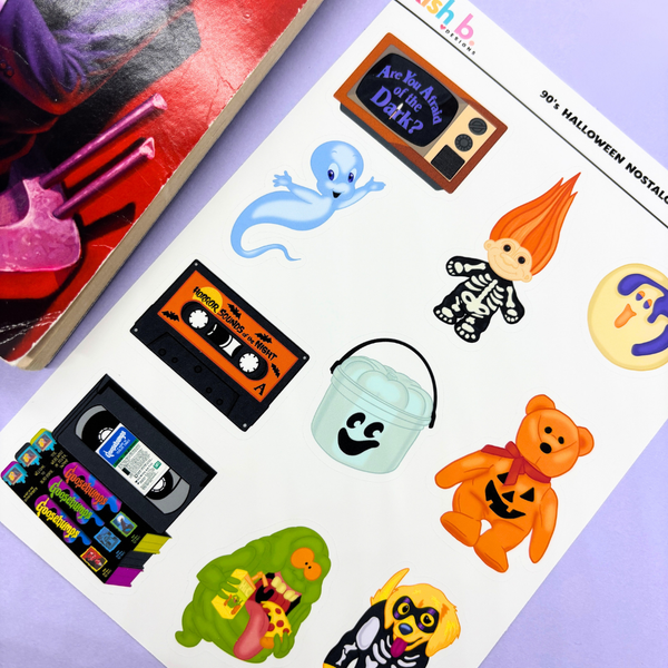 90's Halloween Nostalgia  |Journal| Sticker Sheet