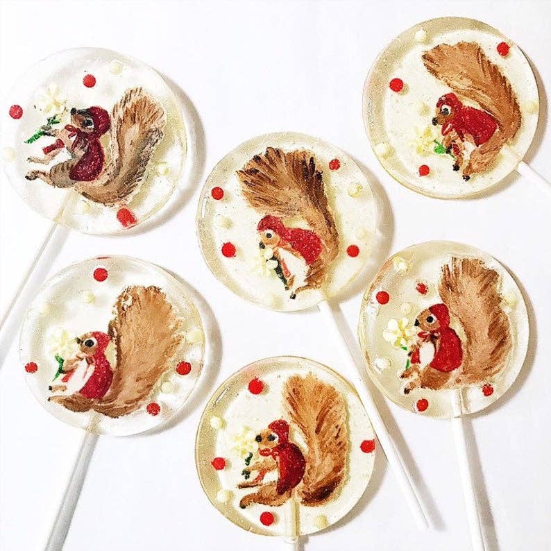 Little Red Riding Squirrel Lollipops