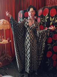 Lunar Labyrinth Slinky V-Neck Kaftan Robe