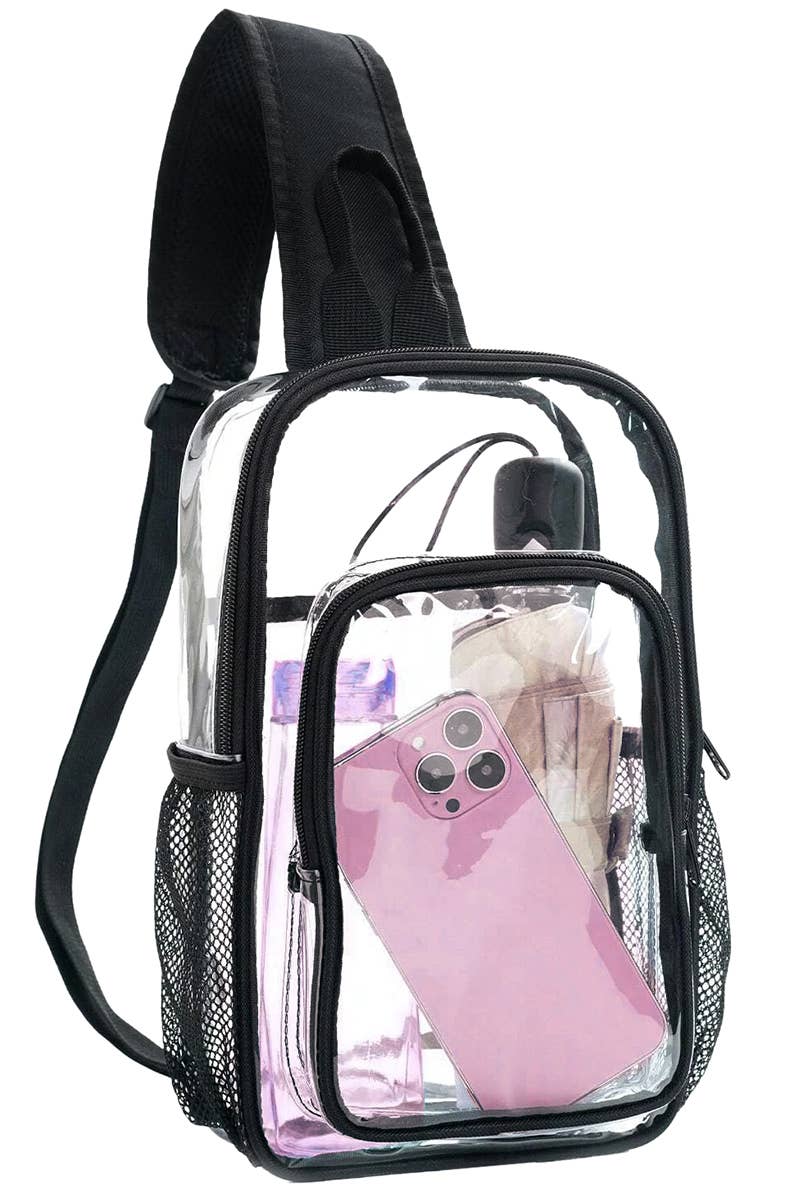 Large Transparent Clear Durable PVC Sling Bag