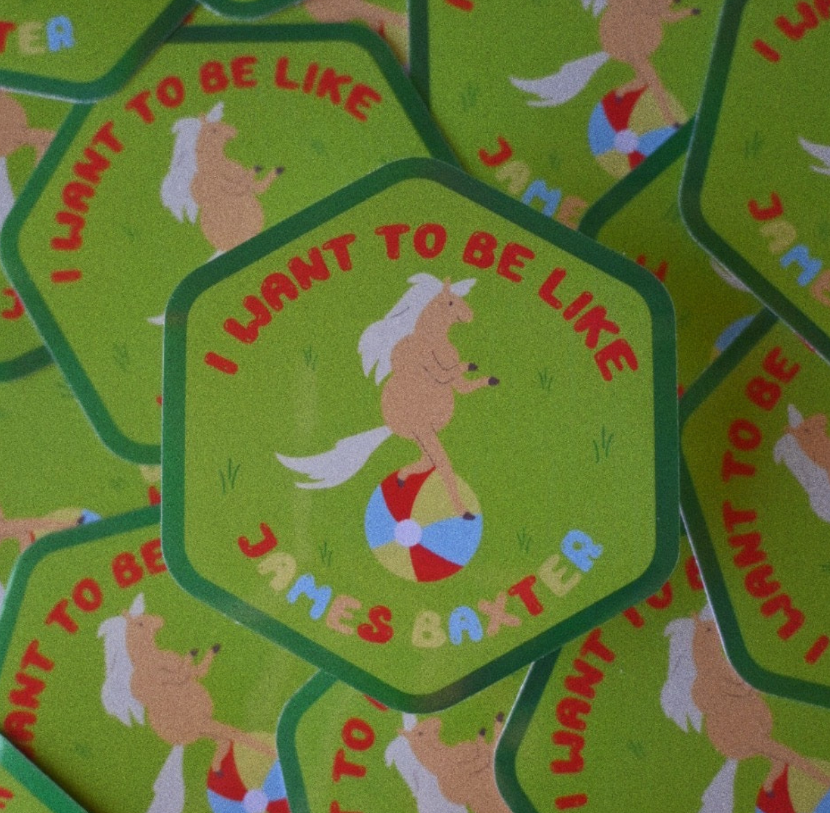 James Baxter Sticker