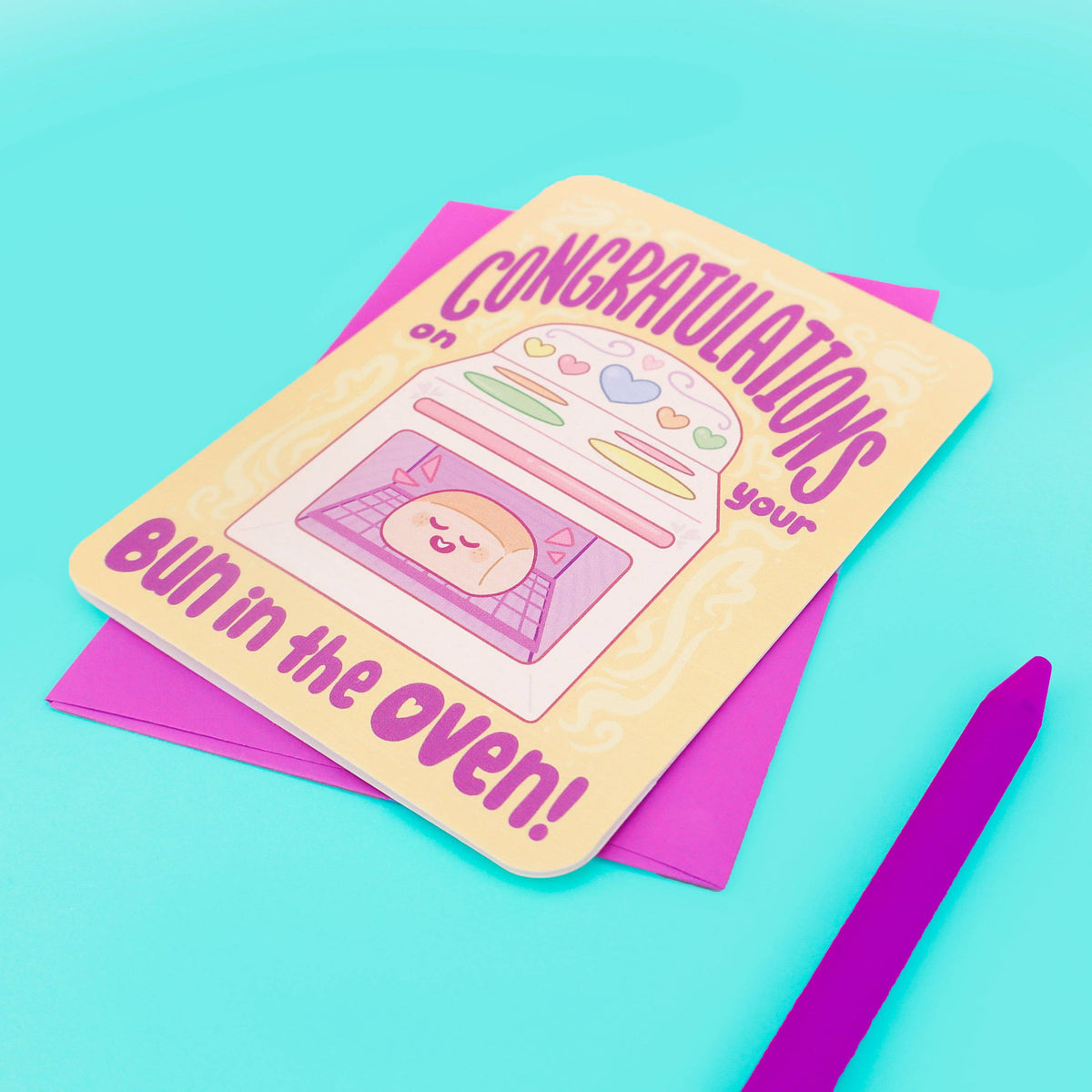 Congratulations Bun In The Oven Pregnancy Card