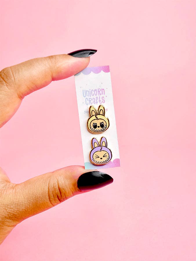 Labubu (Yellow/Purple) Earrings