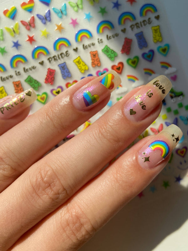 Nail Art Stickers - Love Is Love