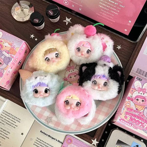 Nommi 100% Sweetness Series Kawaii Plush Doll Keychain Blind Box (1pc)