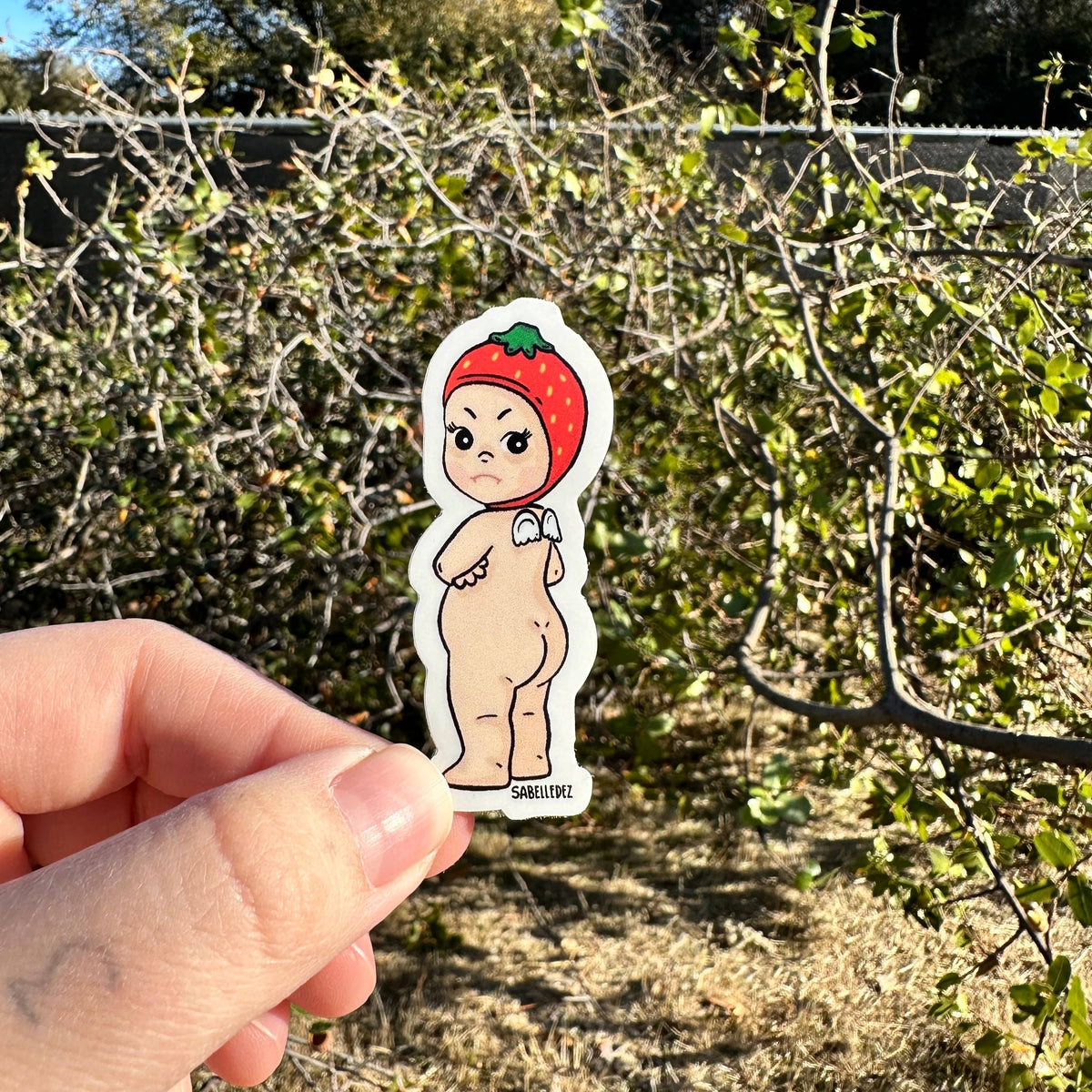 Angry Straw-baby | Sonny Angel | Weatherproof Sticker