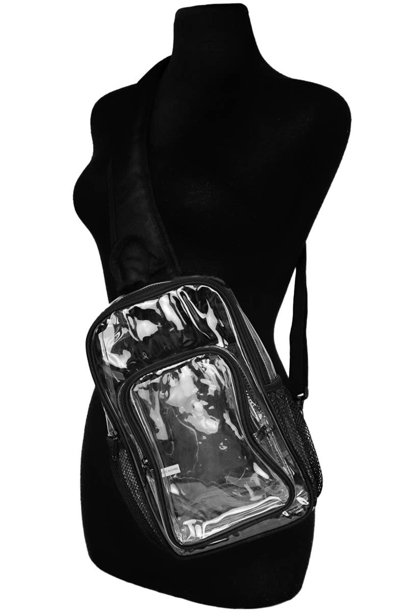 Large Transparent Clear Durable PVC Sling Bag