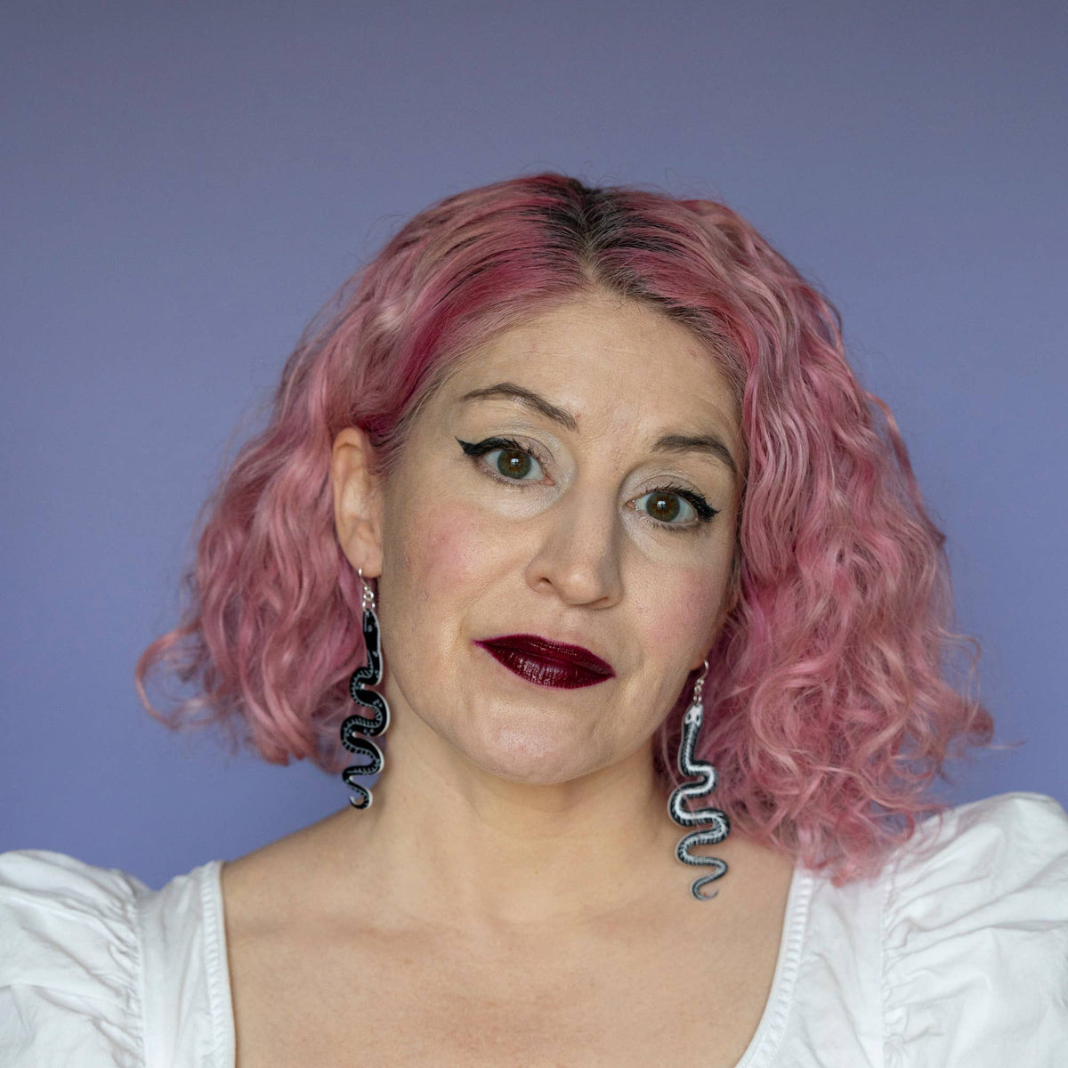 Snake Skeleton Earrings