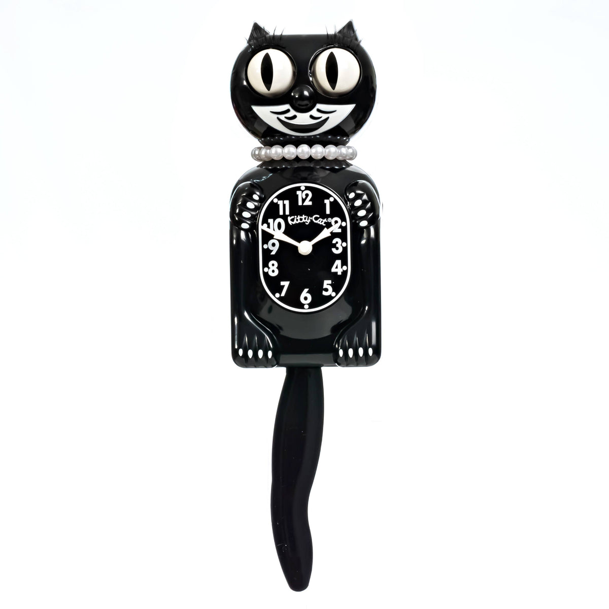 Black Miss Kitty-Cat Klock (Smaller Size)