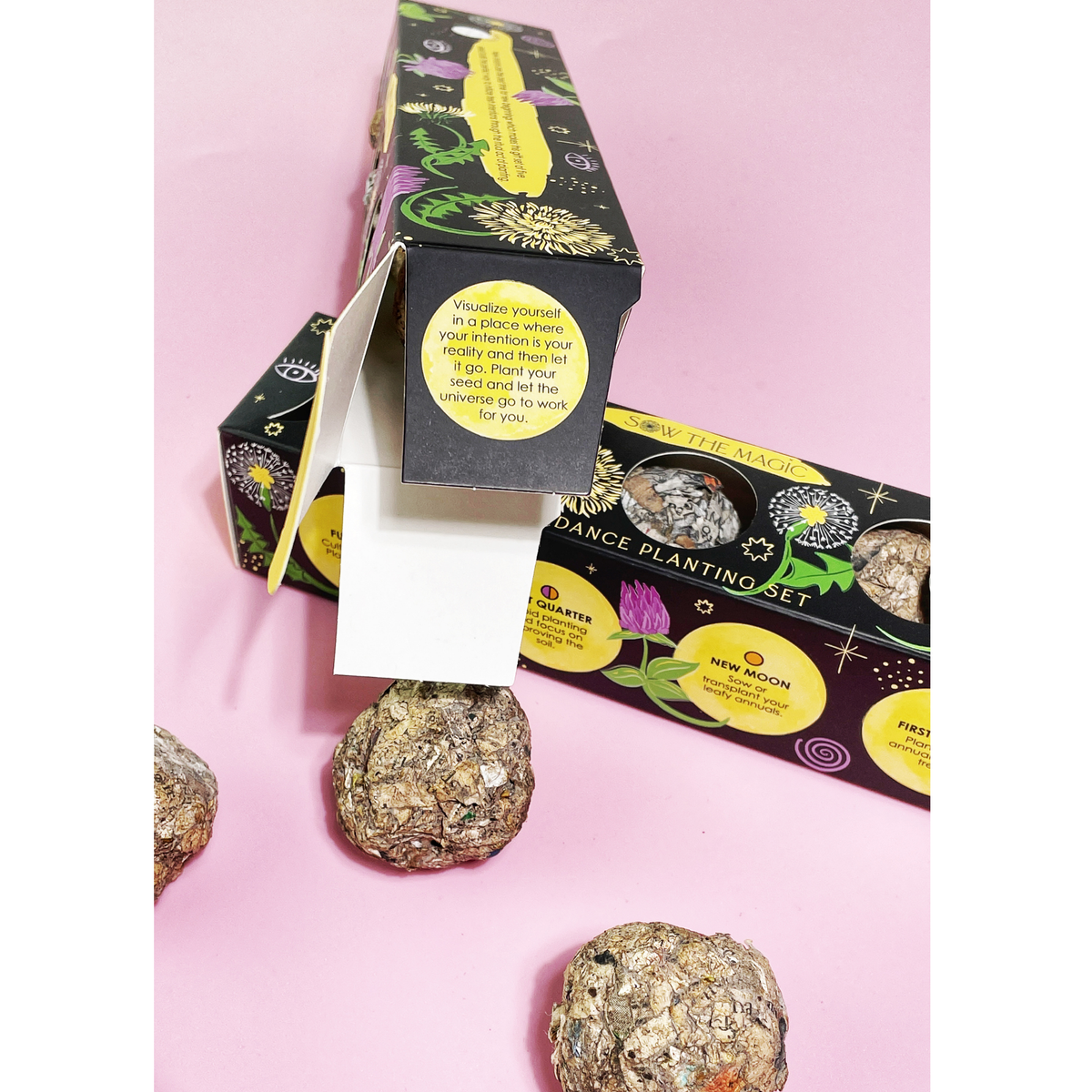 Moon Phase Abundance Seed Ball Planting Set