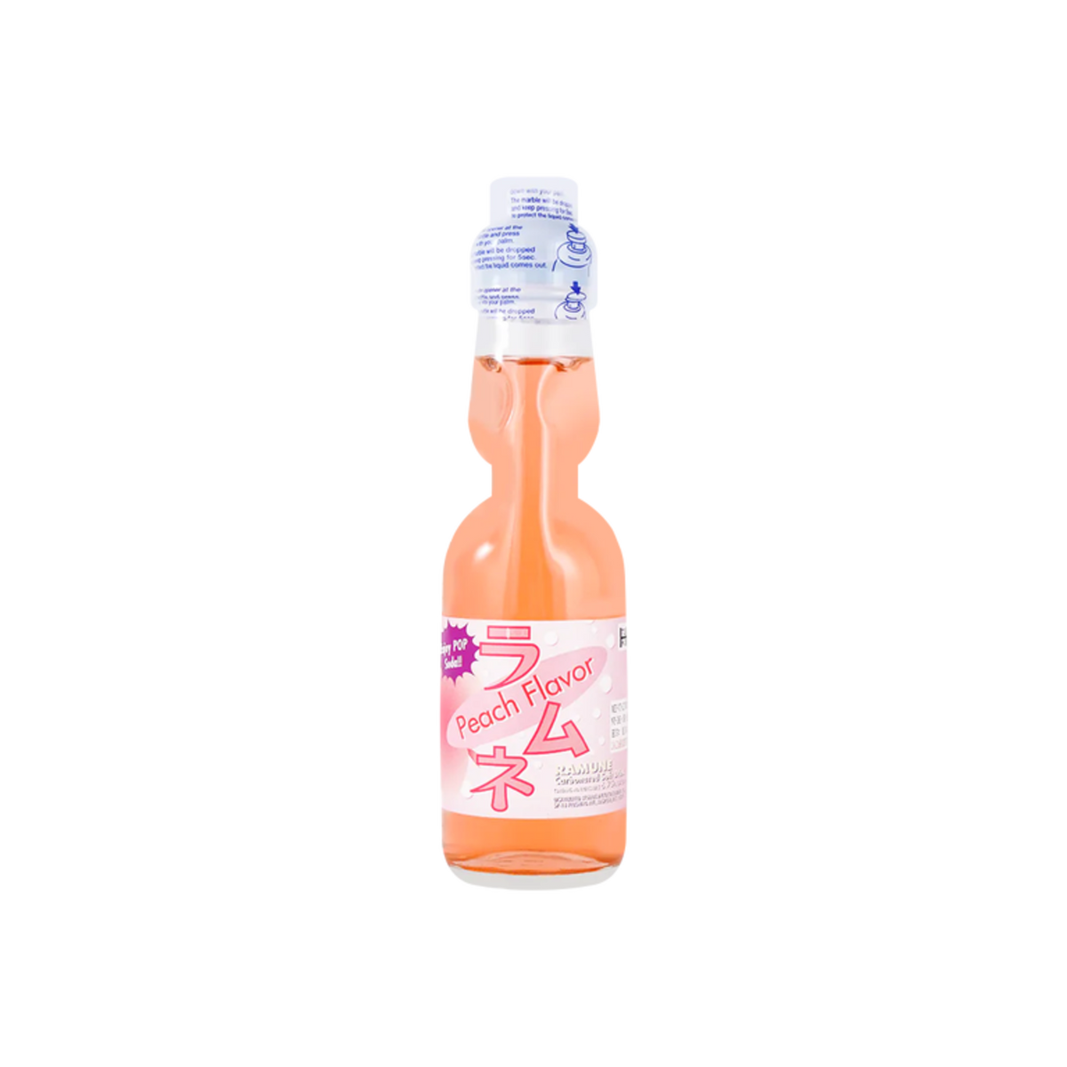 Ramune Peach (Fuji), Glass Bottle 30ct