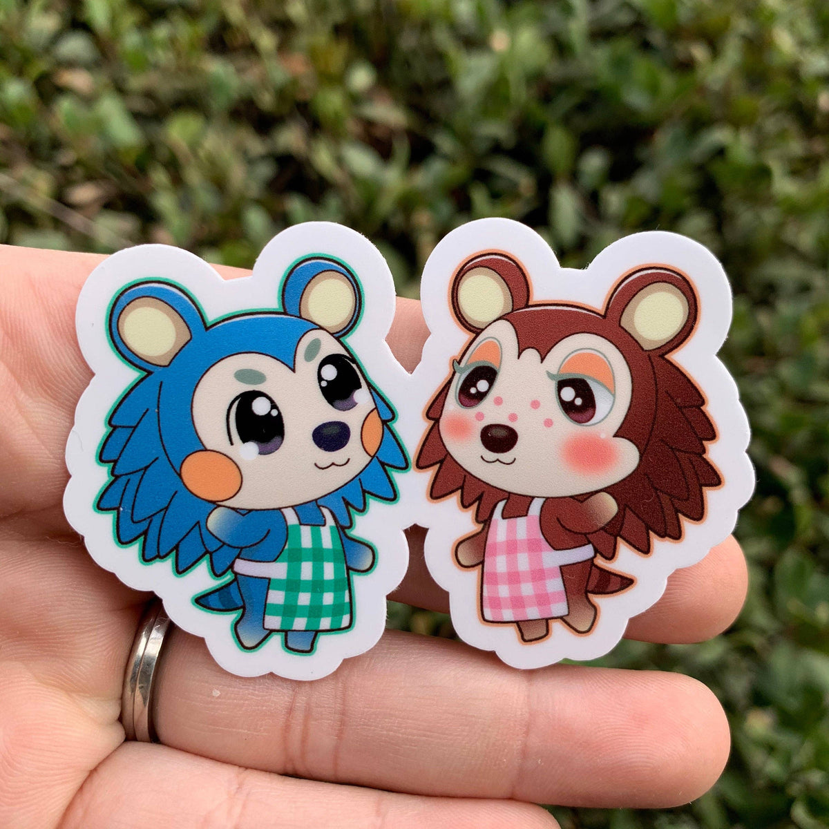 Mabel and Sable Animal Crossing Vinyl Sticker / New Horizons / ACNH / Waterproof