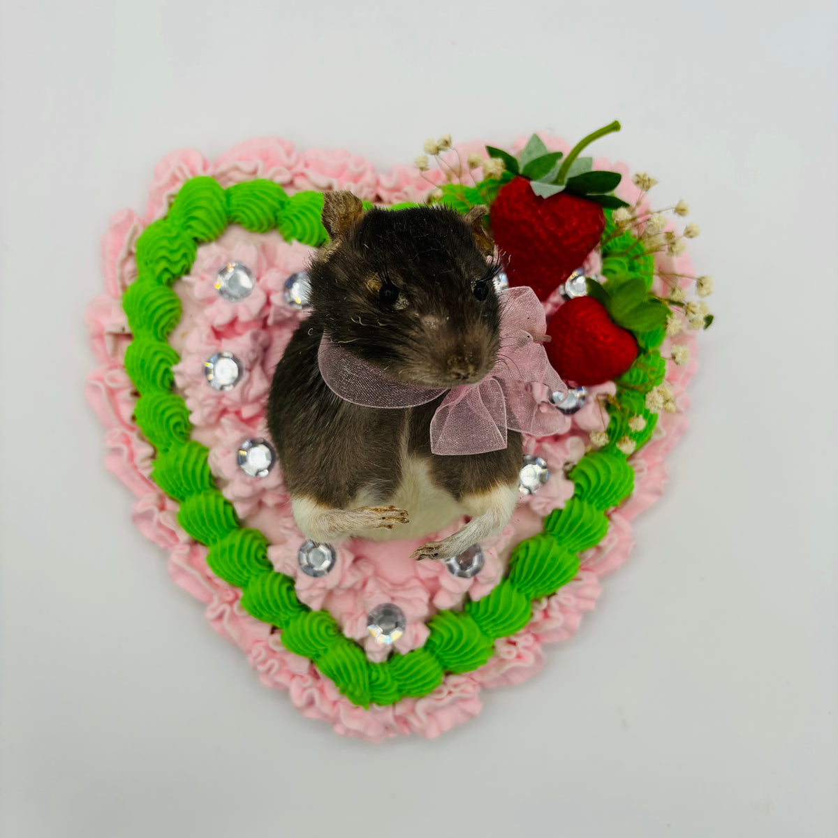 Strawberry Taxidermy Rat