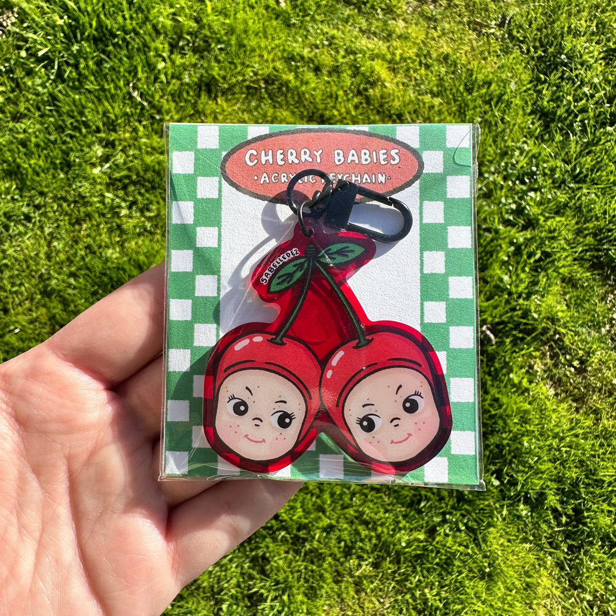 Cherry Babies Acrylic Keychain | Sonny Angel