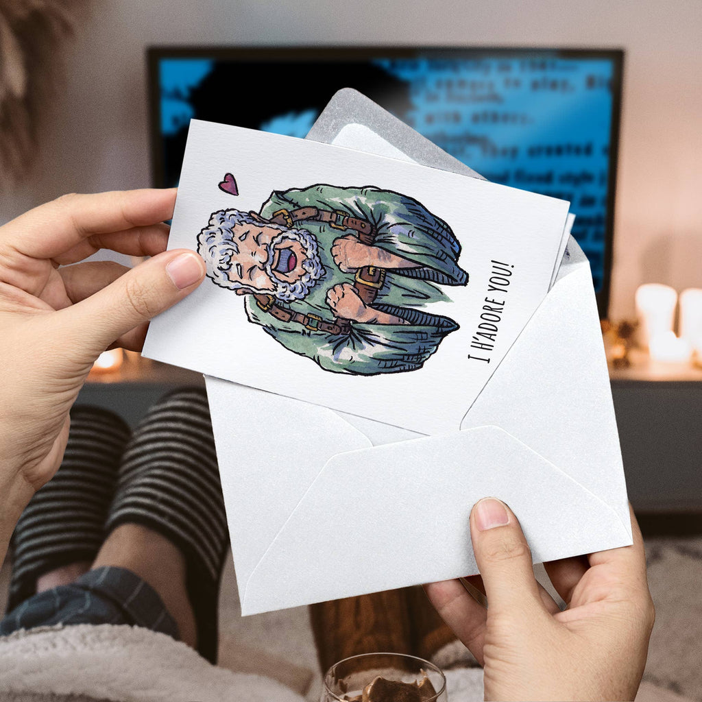 "I H'adore You" - Jeu de Chairs Valentines, Anniversary Card