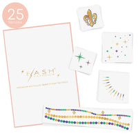 MARDI GRAS MAGIC temporary tattoos variety set