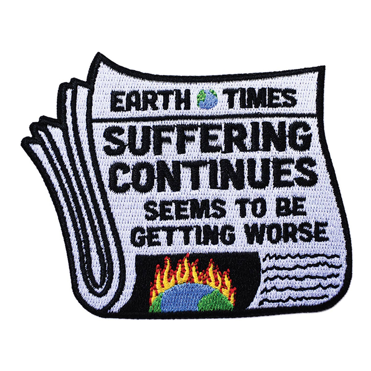 Suffering Continues Embroidered Patch