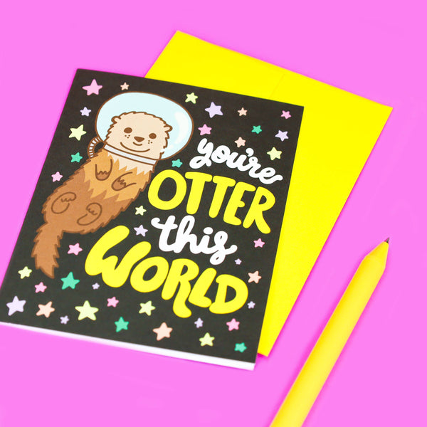 Otter This World Friendship Birthday Greeting Card