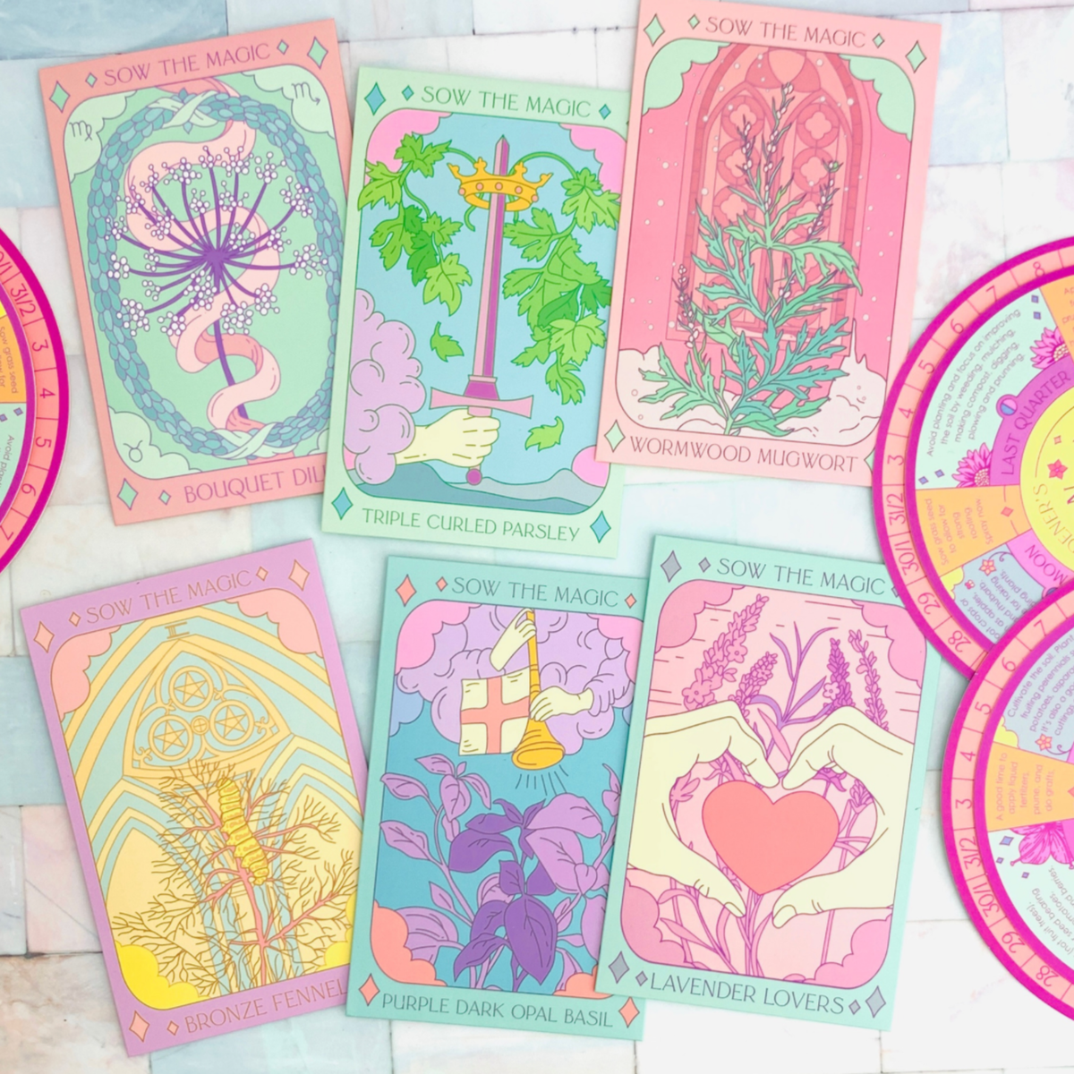 Triple Curled Parsley Tarot Garden + Gift Seed Packet